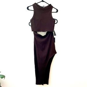 NWT Lulus Top & Skirt Set - Brown - Size S